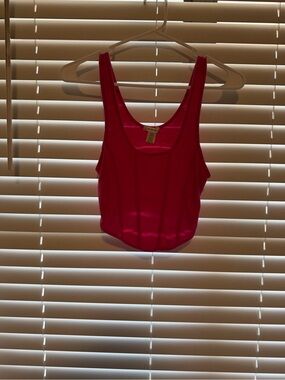 T.J.Maxx Hot Pink Cropped Tank Top